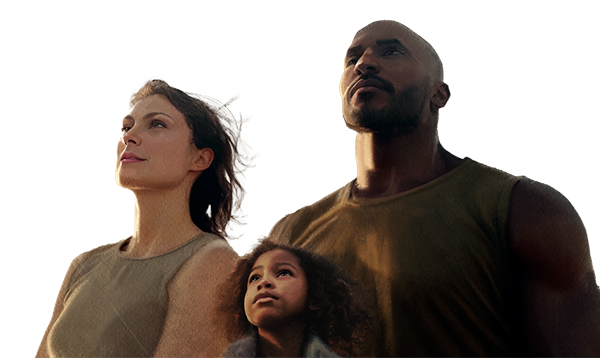 Portrait of Jody and Raven Douglas